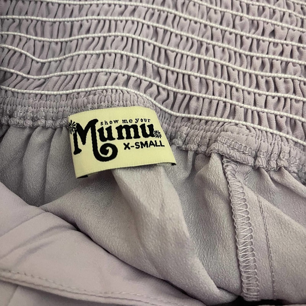 SHOW ME YOUR MUMU JUNE LILAC CHIFFON MAXI DRESS SIZE XS - Picture 3 of 4